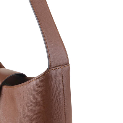 Salvatore Ferragamo Gancini Shoulder bag Brown Vintage xfdst7