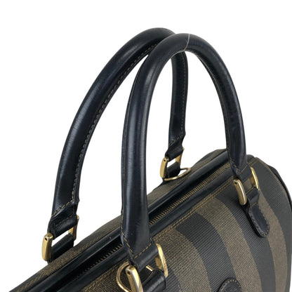 FENDI Pecan Two-way Small Boston bag Shoulder bag Black Vintage 3d83yd