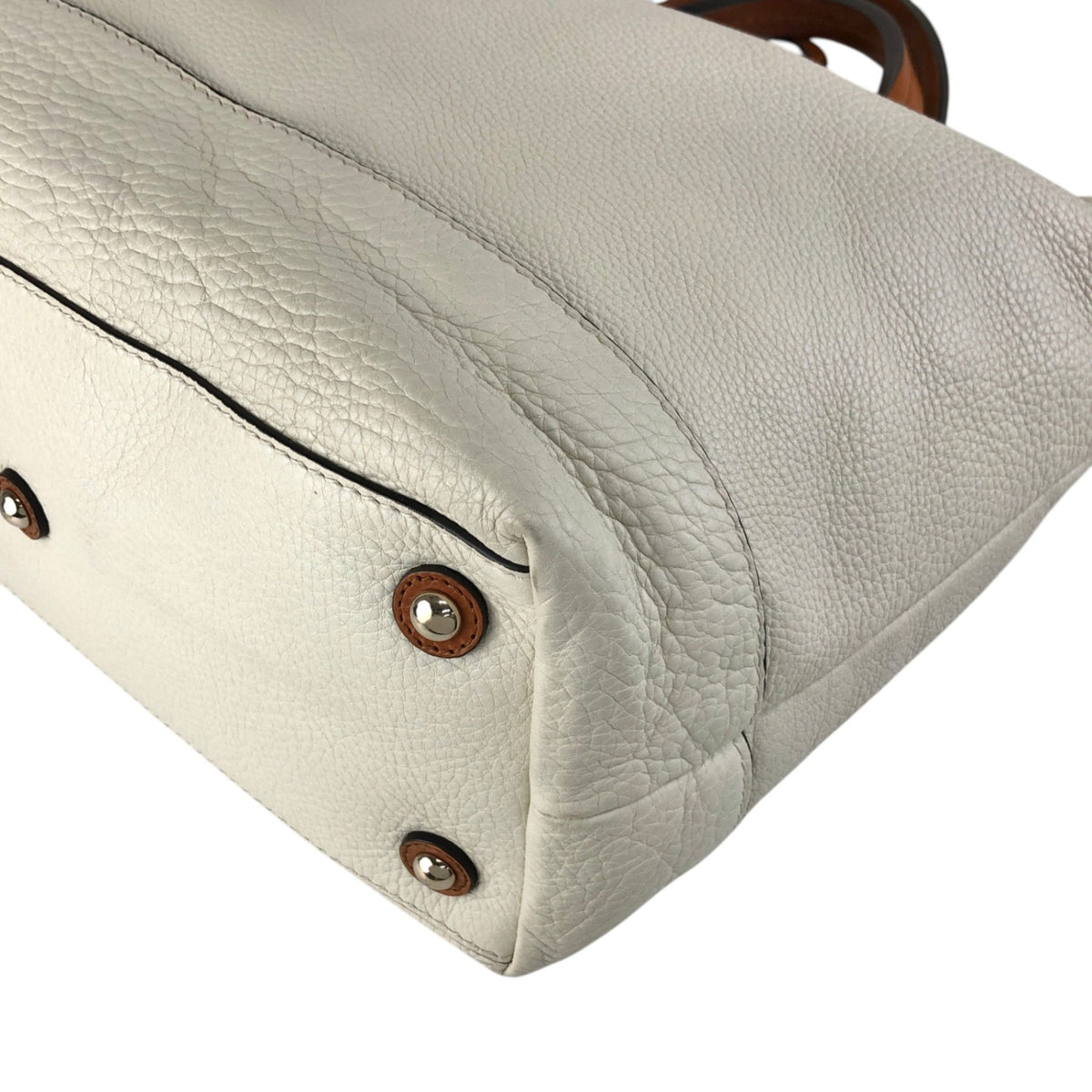 GUCCI Logo Totebag Ivory×Brown Vintage rc7r6c