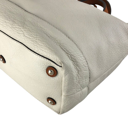 GUCCI Logo Totebag Ivory×Brown Vintage rc7r6c
