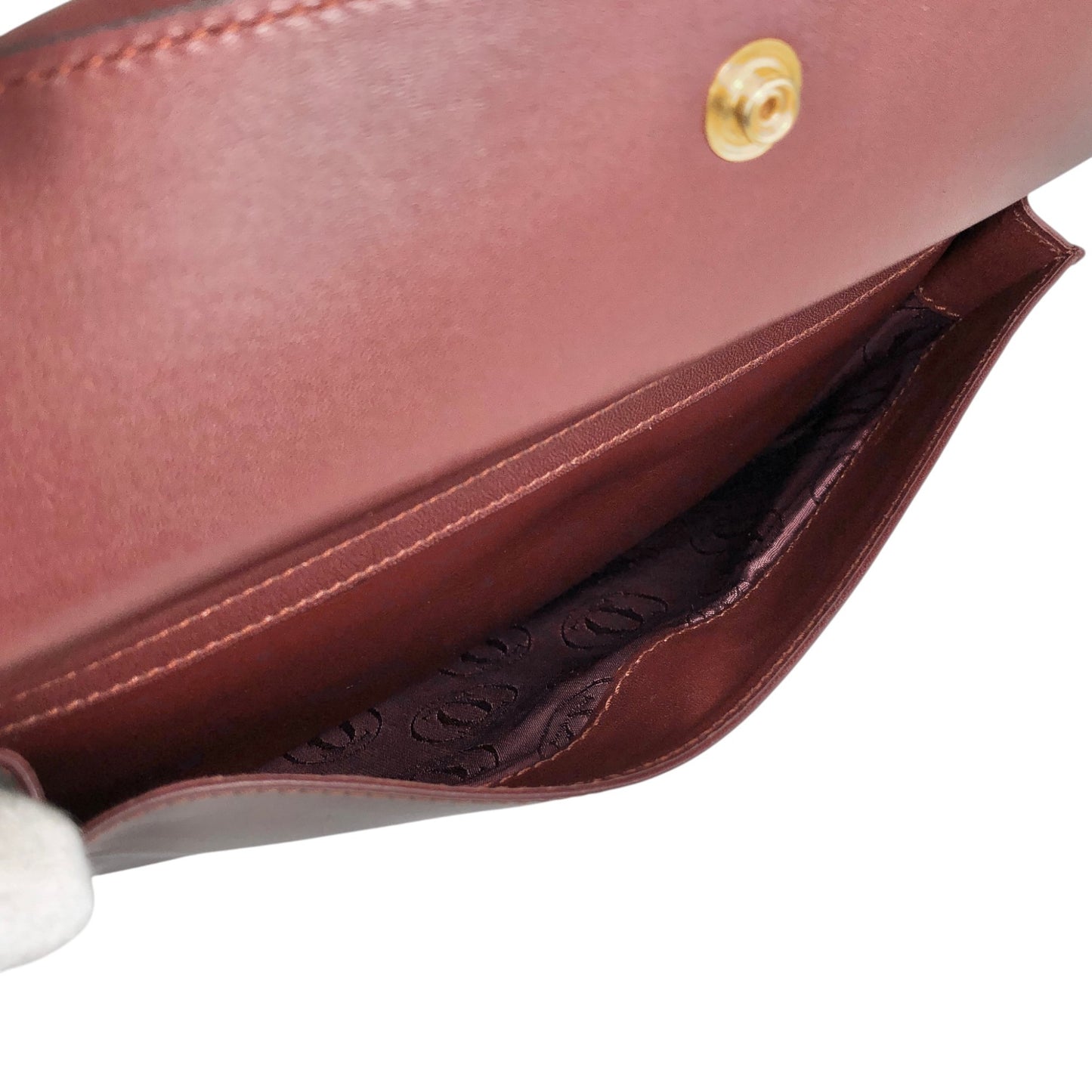 Cartier Logo Shoulder bag Bordeaux Vintage vfnedy