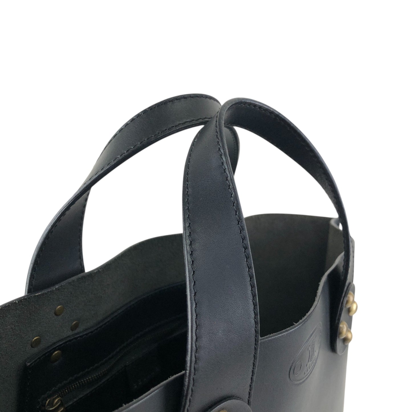 CELINE Blason Handbag Black Vintage rg3vnu