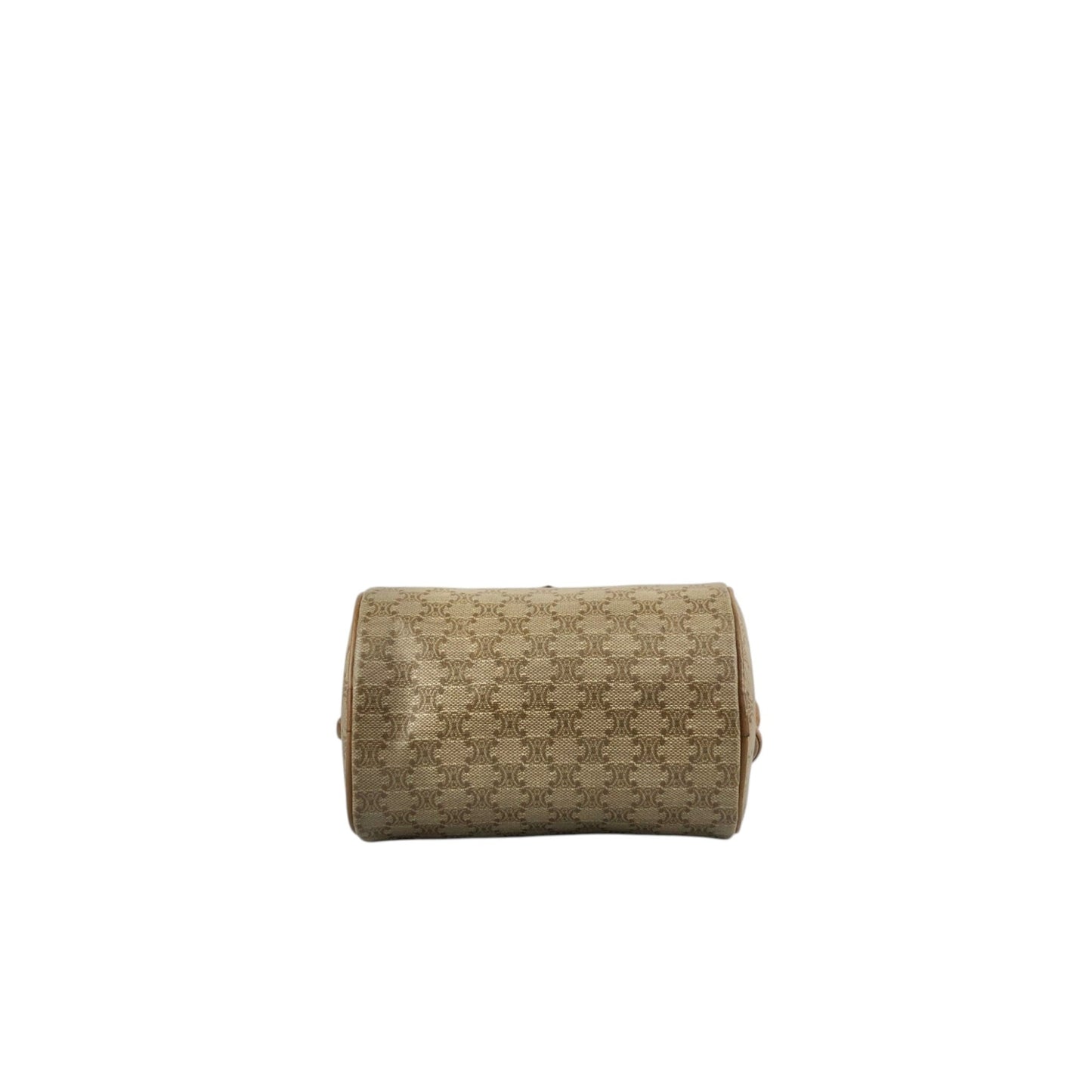 CELINE Macadam Blason Small Shoulder bag Beige Vintage n3gs7s
