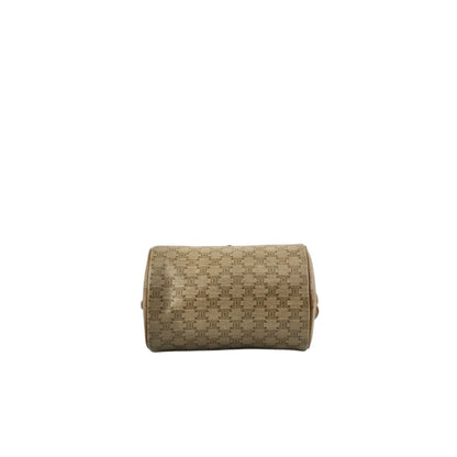 CELINE Macadam Blason Small Shoulder bag Beige Vintage n3gs7s