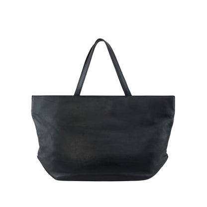 CELINE Logo Embossed Totebag Black Vintage khd67u