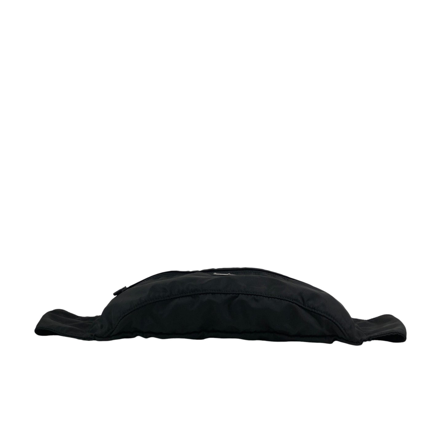 PRADA Tessuto Triangle Logo Sling bag Black Vintage n5nfph