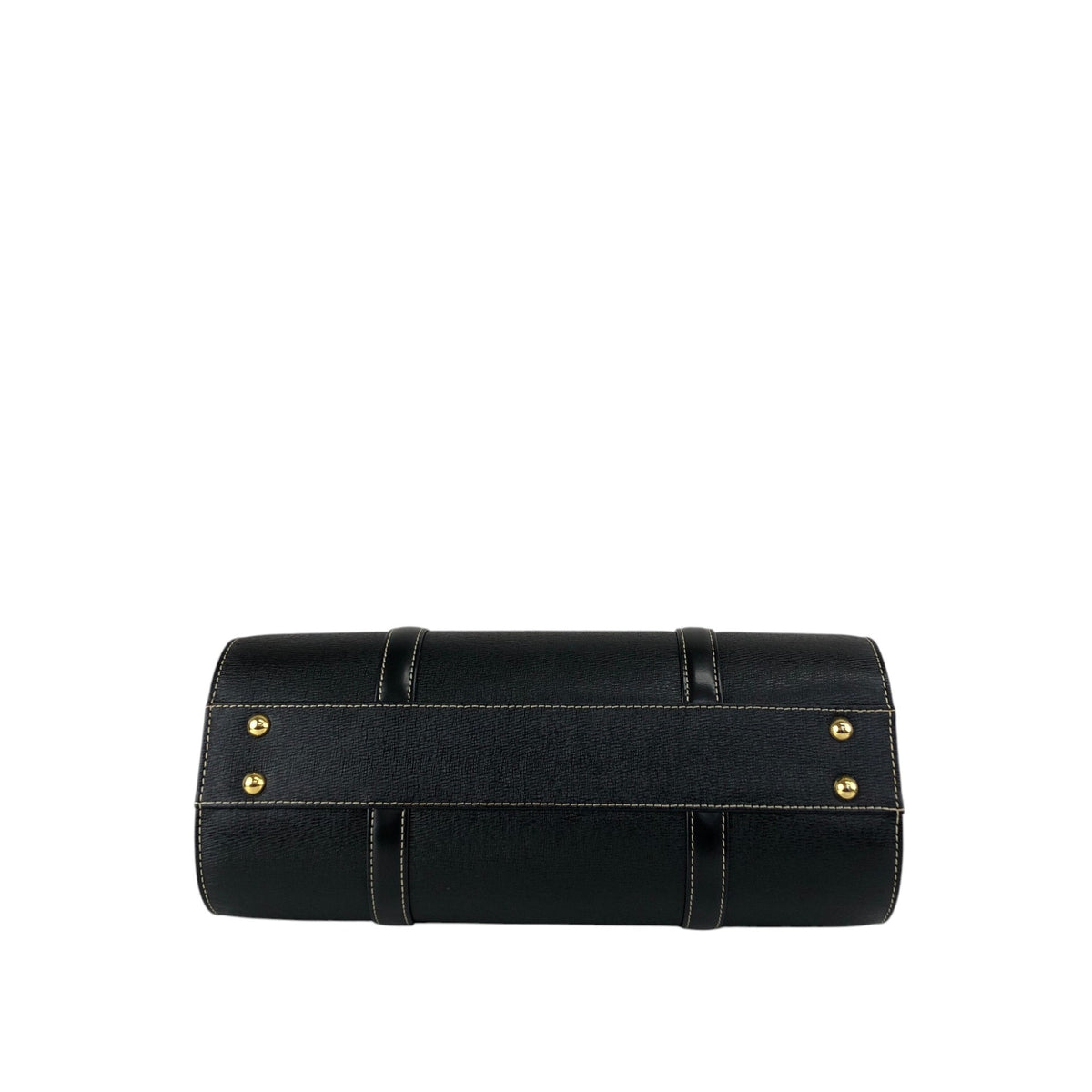 BURBERRY Logo Handbag Black Vintage vfc26w