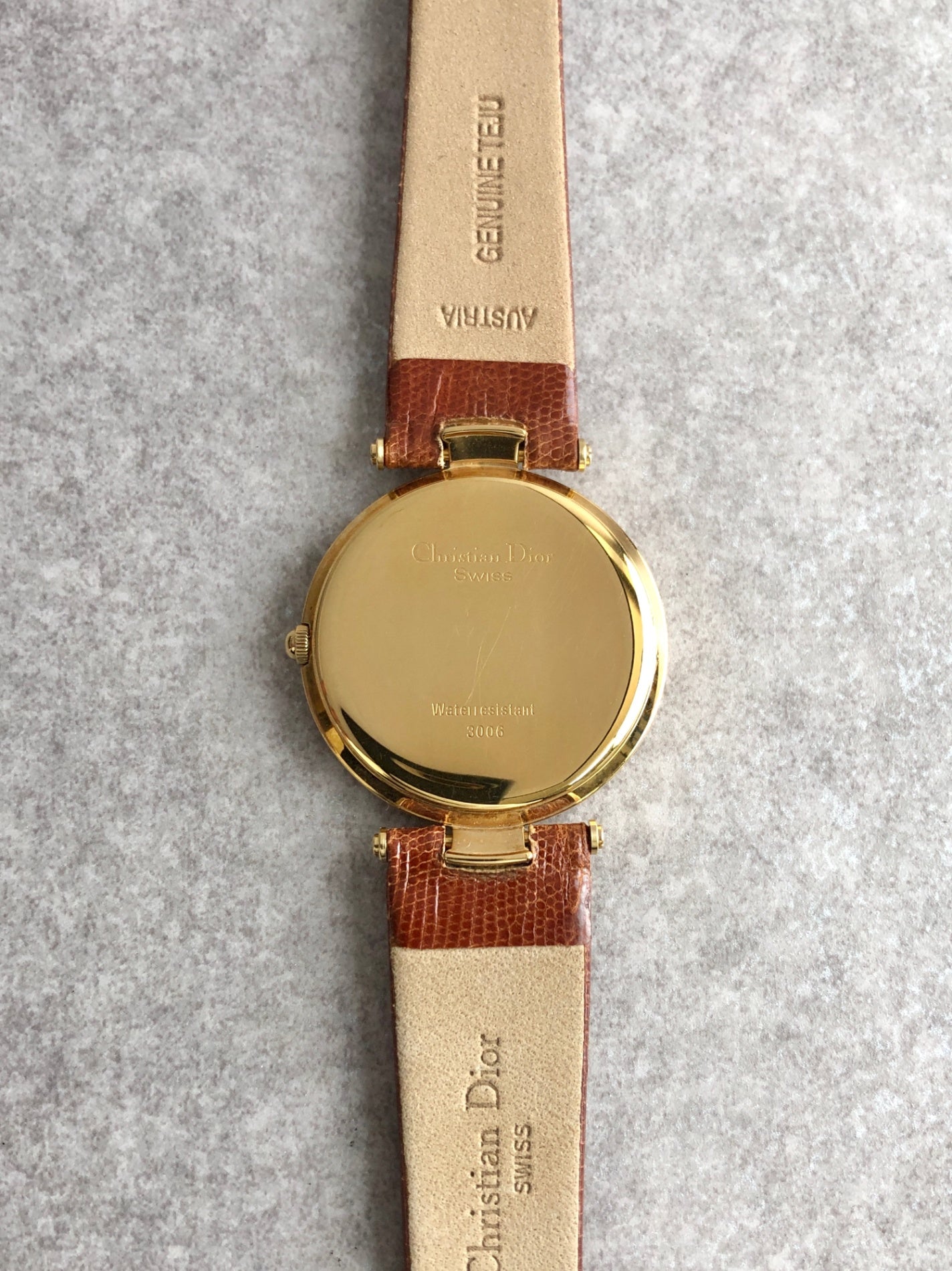 Christian Dior Watch Brown 3006 Vintage kkbdfr