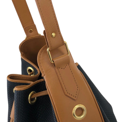 Yves Saint Laurent Drawstring Shoulder bag Black Vintage bnv4u7