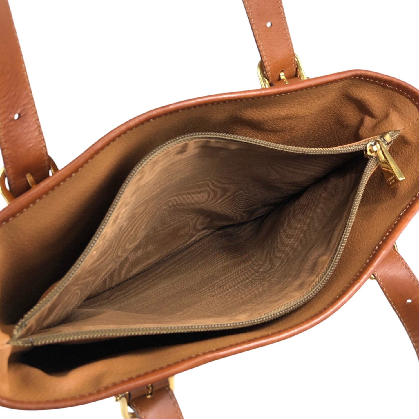 CELINE Macadam Blason Handbag Totebag Brown Vintage bz34wg