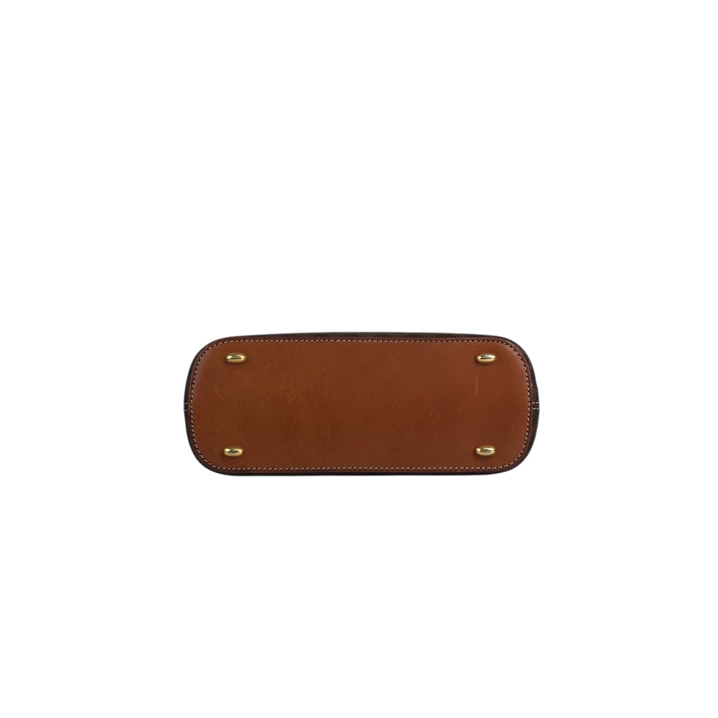 CELINE Macadam Two-way Handbag Shoulder bag Brown Vintage ie5eed