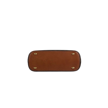 CELINE Macadam Two-way Handbag Shoulder bag Brown Vintage ie5eed