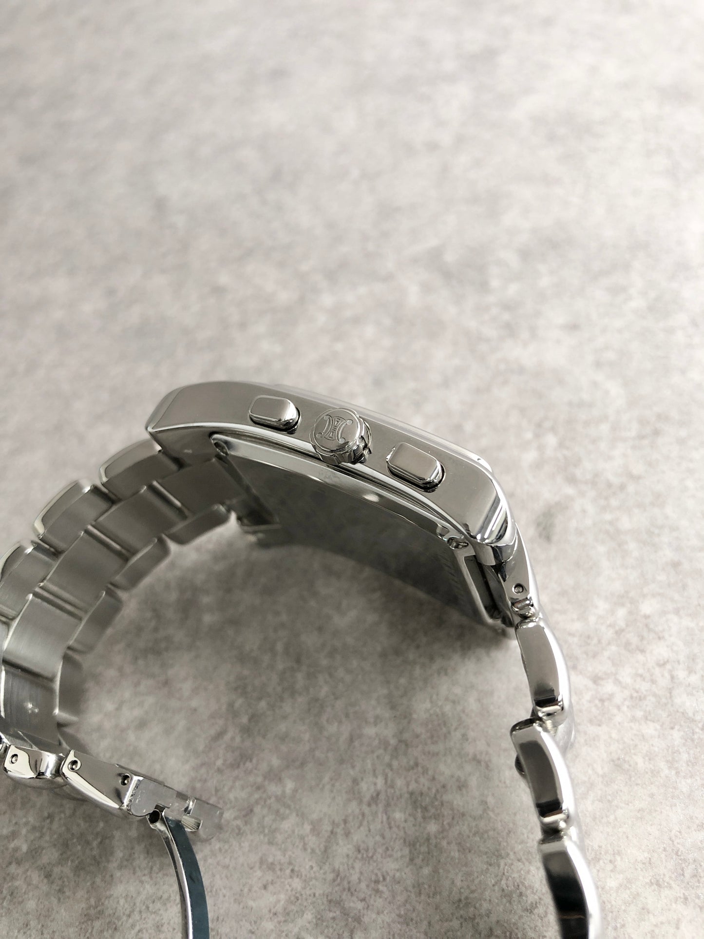 CELINE Logo Watch Silver Vintage hxzjjf