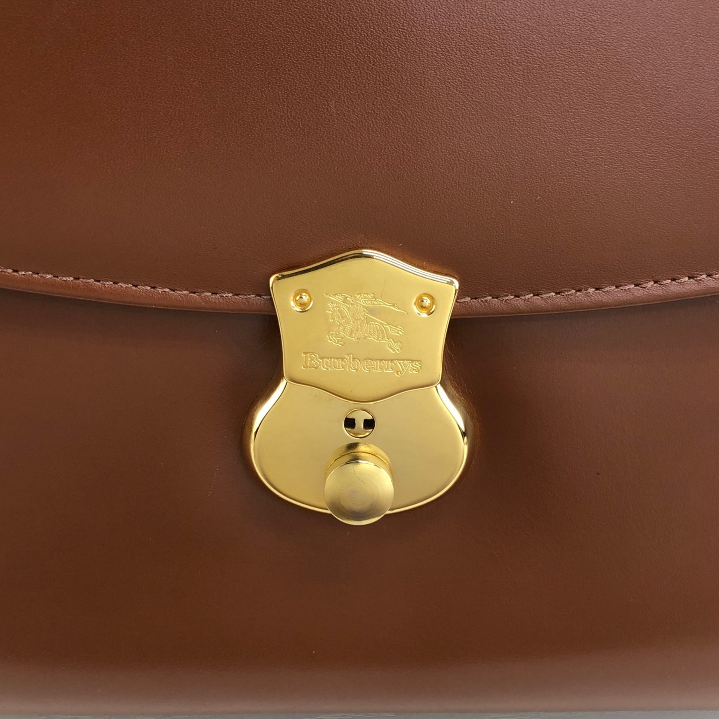 BURBERRY Top Handle Handbag Brown Vintage 6wvw6e