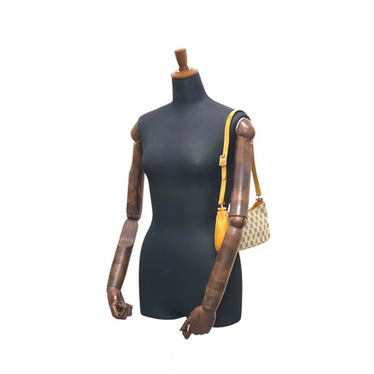 GUCCI GG Canvas Handbag Hobobag Brown Vintage ywkjbz