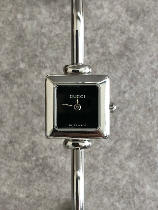 GUCCI Quartz Watch Silver 1900L Vintage ey4n3g