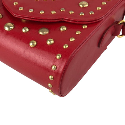 Yves Saint Laurent Heart Motif Small Shoulder bag Red Vintage v286hg