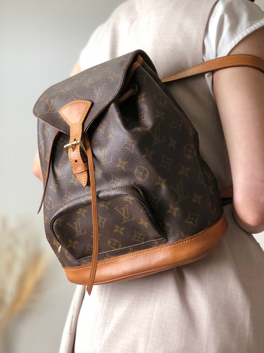 LOUIS VUITTON Monogram Backpack Brown Vintage xpa6y7