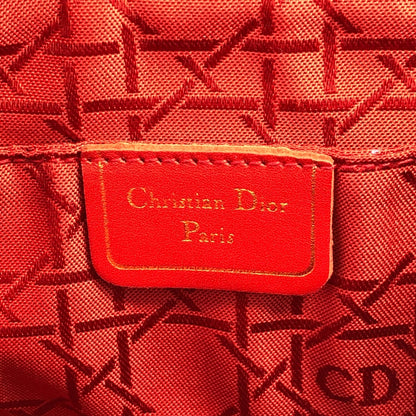 Christian Dior Cannage Logo Charm Small Handbag Dark Navy Vintage hsi65g