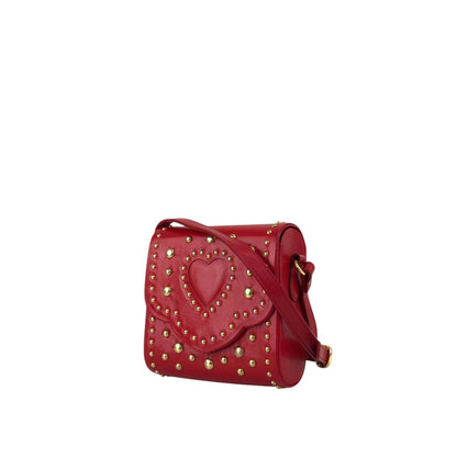 Yves Saint Laurent Heart Motif Small Shoulder bag Red Vintage v286hg