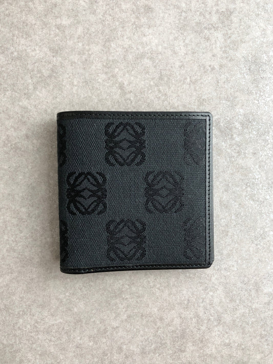 LOEWE Anagram Folded Wallet Black Vintage rxfn4n