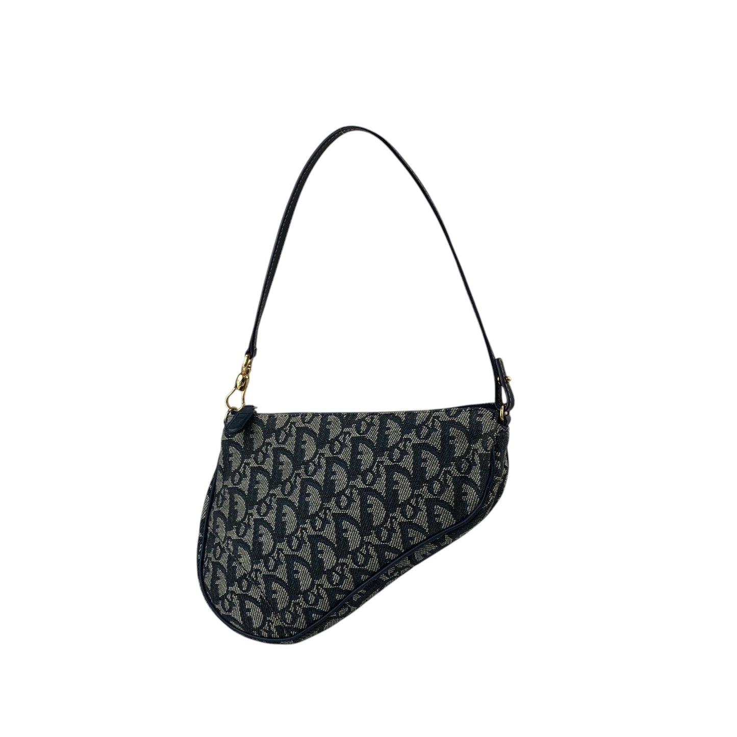 Christian Dior  Trotter Shoulder bag Navy Vintage 73m2yp