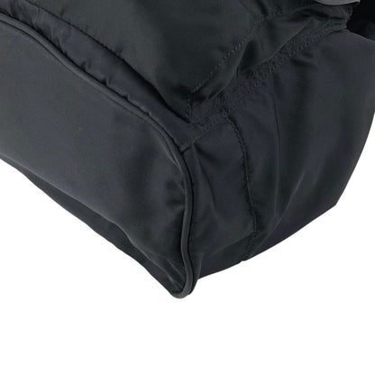 PRADA Tessuto Triangle Logo Backpack Black Vintage rj533h
