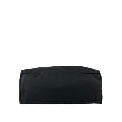 PRADA Tessuto Triangle Logo Two-way Handbag Shoulder bag Black Vintage 4s54ei