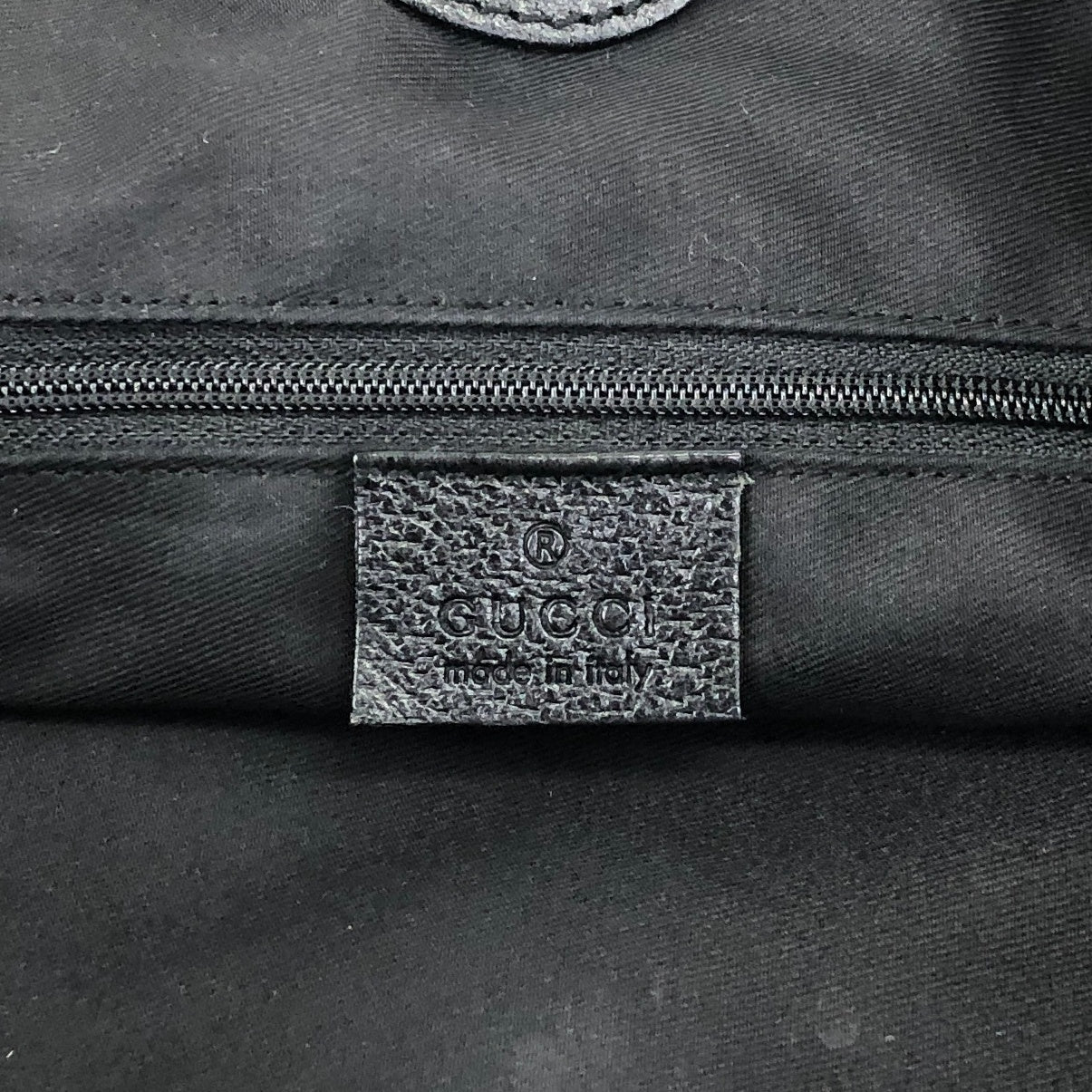 GUCCI Logo Shoulder bag Handbag Black Vintage nwnyi4