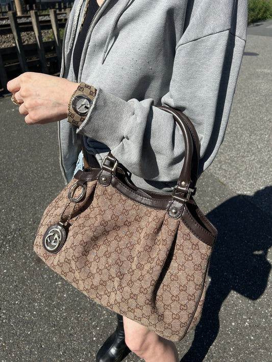 GUCCI GG Canvas Totebag Brown SUKEY Vintage cyznyp