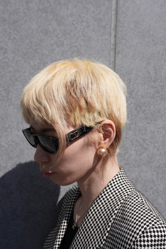 Christian Dior Logo Sunglasses Black Vintage 8p6jj3