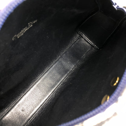 Christian Dior Trotter CD Logo 肩背包 海軍藍 復古 jwmwyf