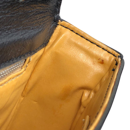 CELINE Blason Crossbody Shoulder bag Black Vintage byue3n