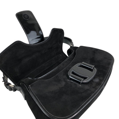 Salvatore Ferragamo Gancini Shoulder bag Black Vintage p6iss8