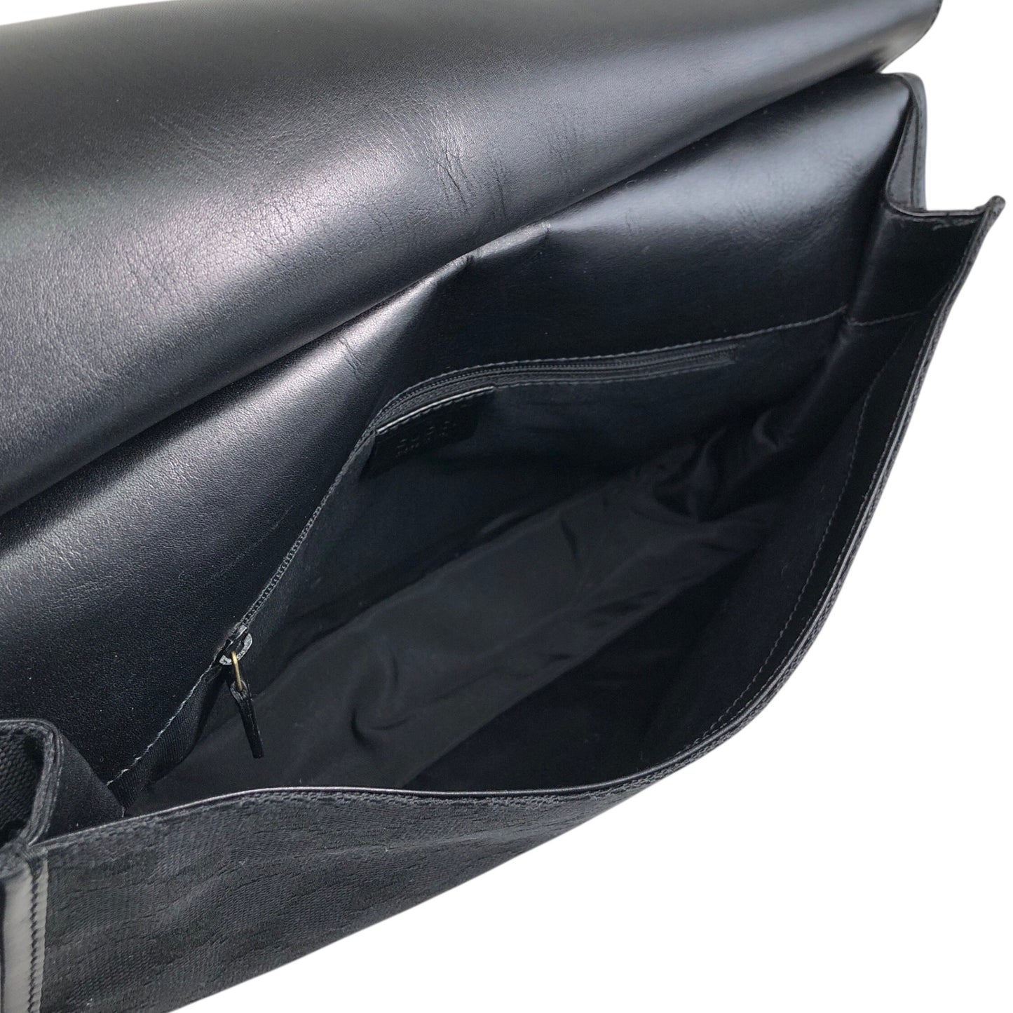 GUCCI GG Canvas Shoulder bag Black Vintage p4jxj7