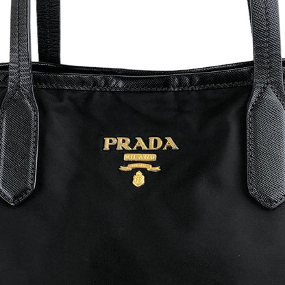 PRADA Logo Totebag Shoulder bag Black Vintage ngpyyd