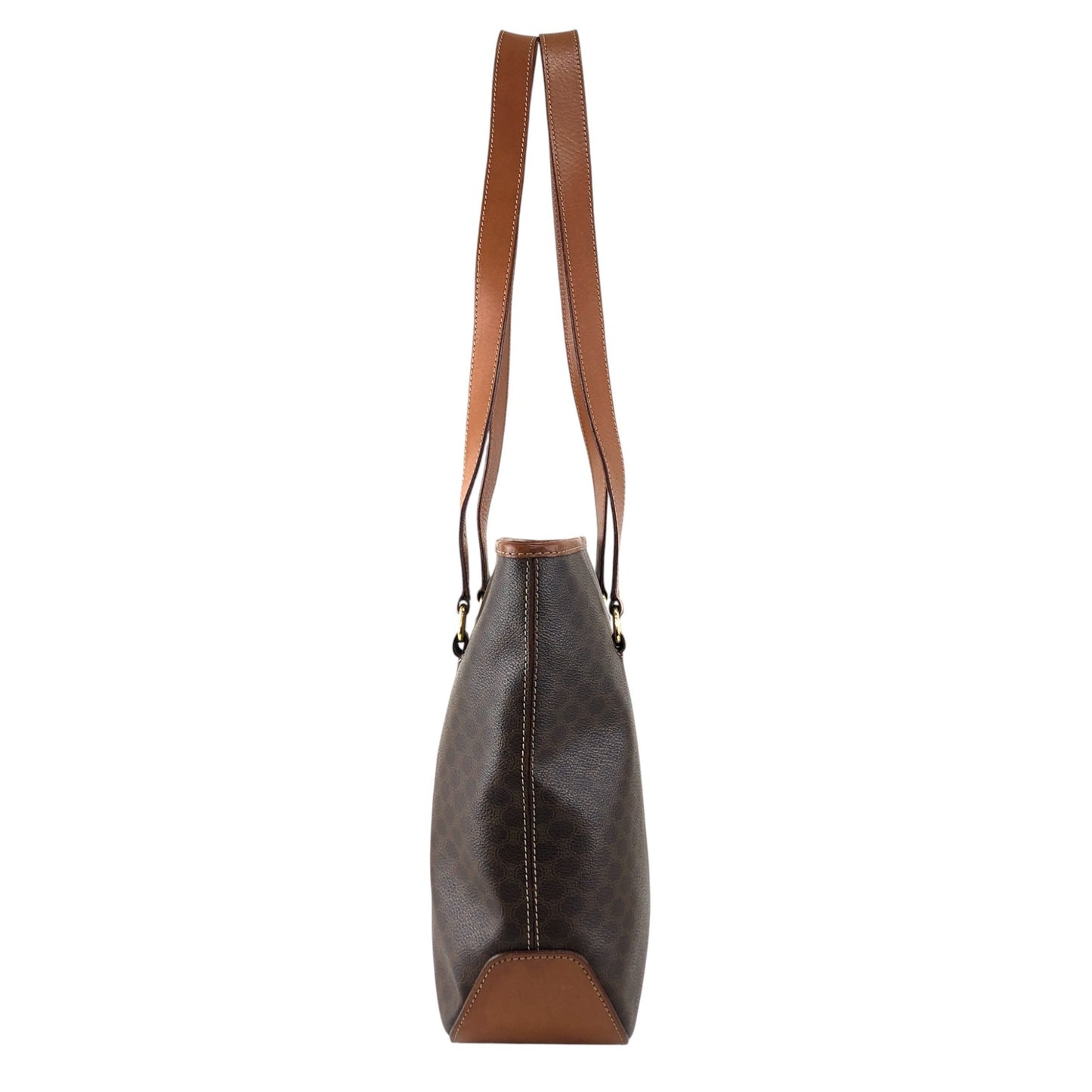 CELINE Macadam Totebag Brown Vintage iticcu