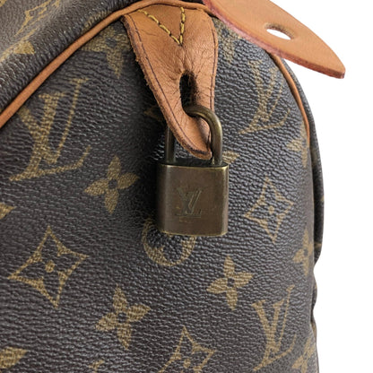 LOUIS VUITTON Monogram Small Boston bag Handbag Brown Vintage u4jnak