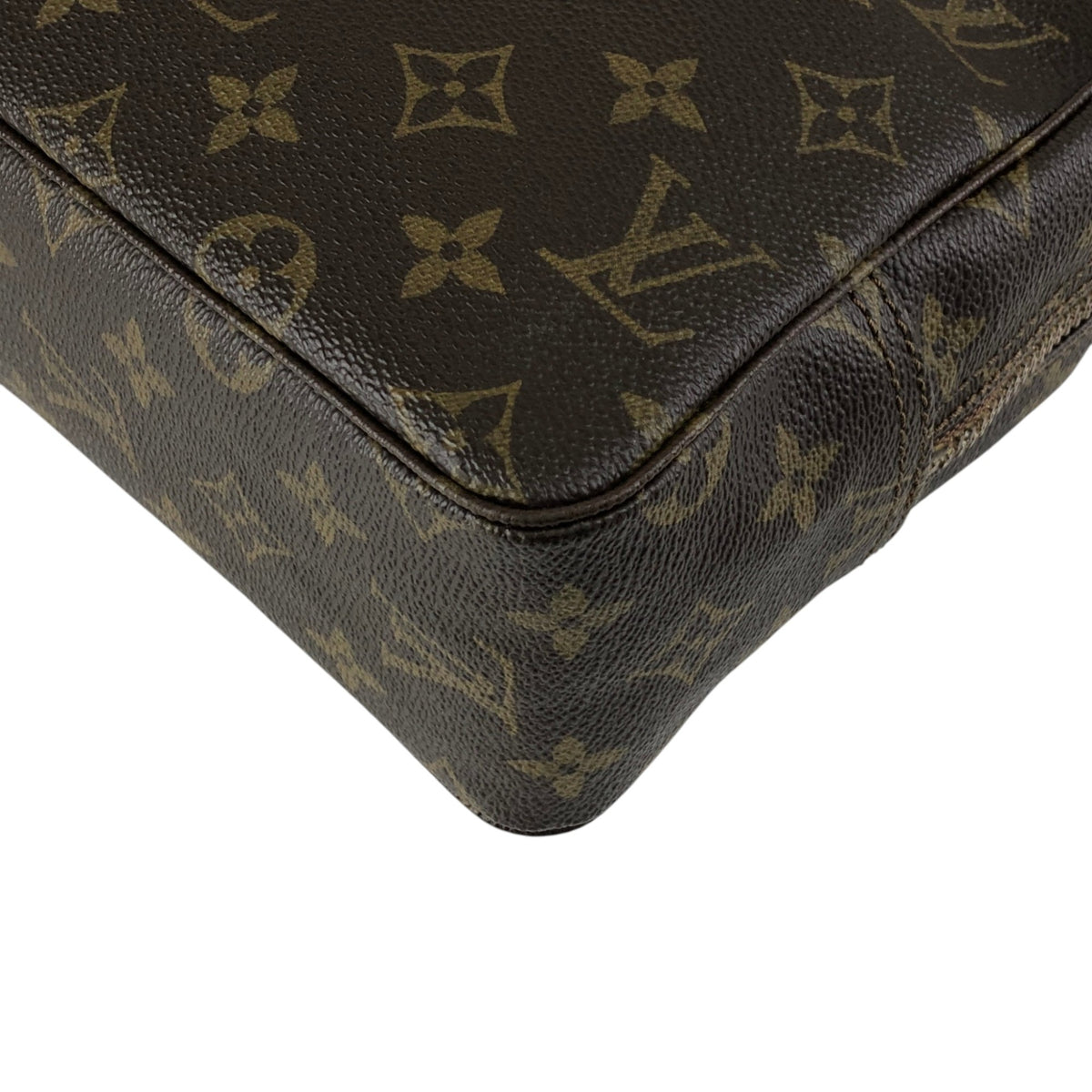 LOUIS VUITTON Monogram Clutch bag Brown Vintage ptjznr