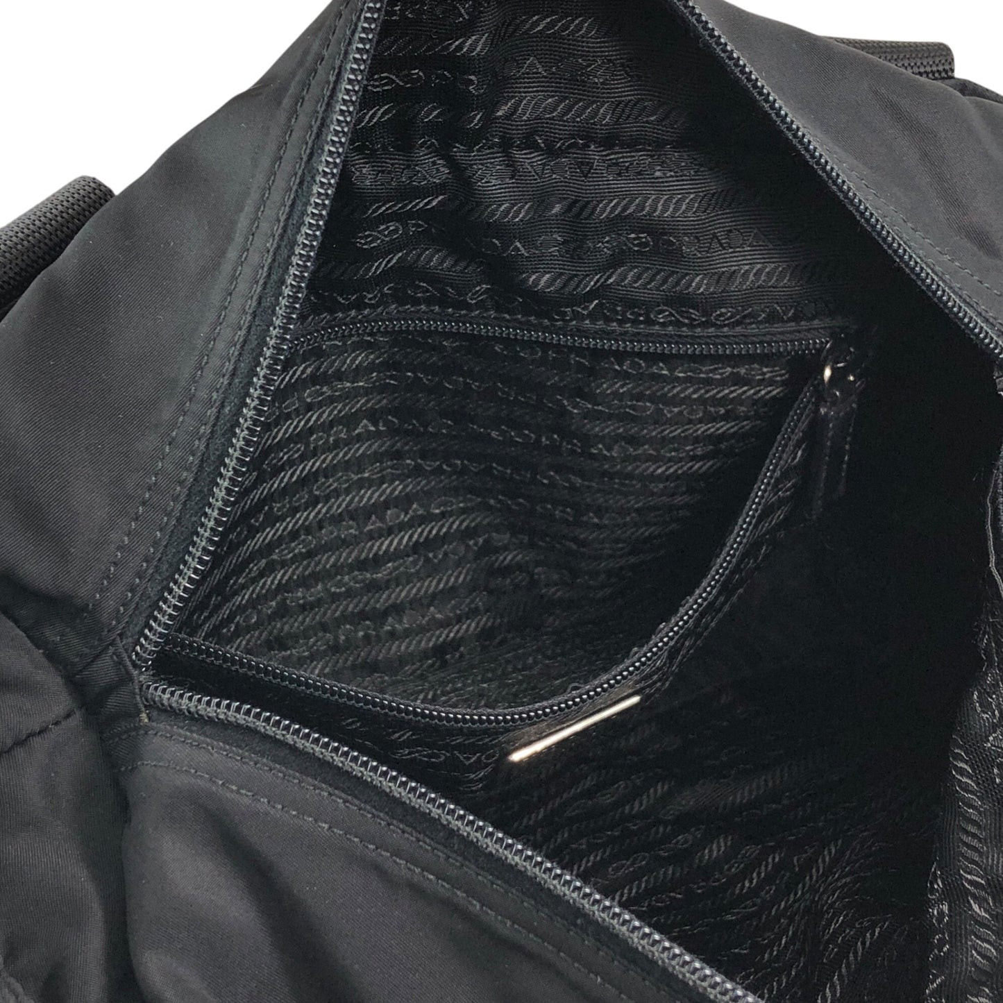 PRADA Tessuto Triangle Logo Totebag Black Vintage 4gi7mv