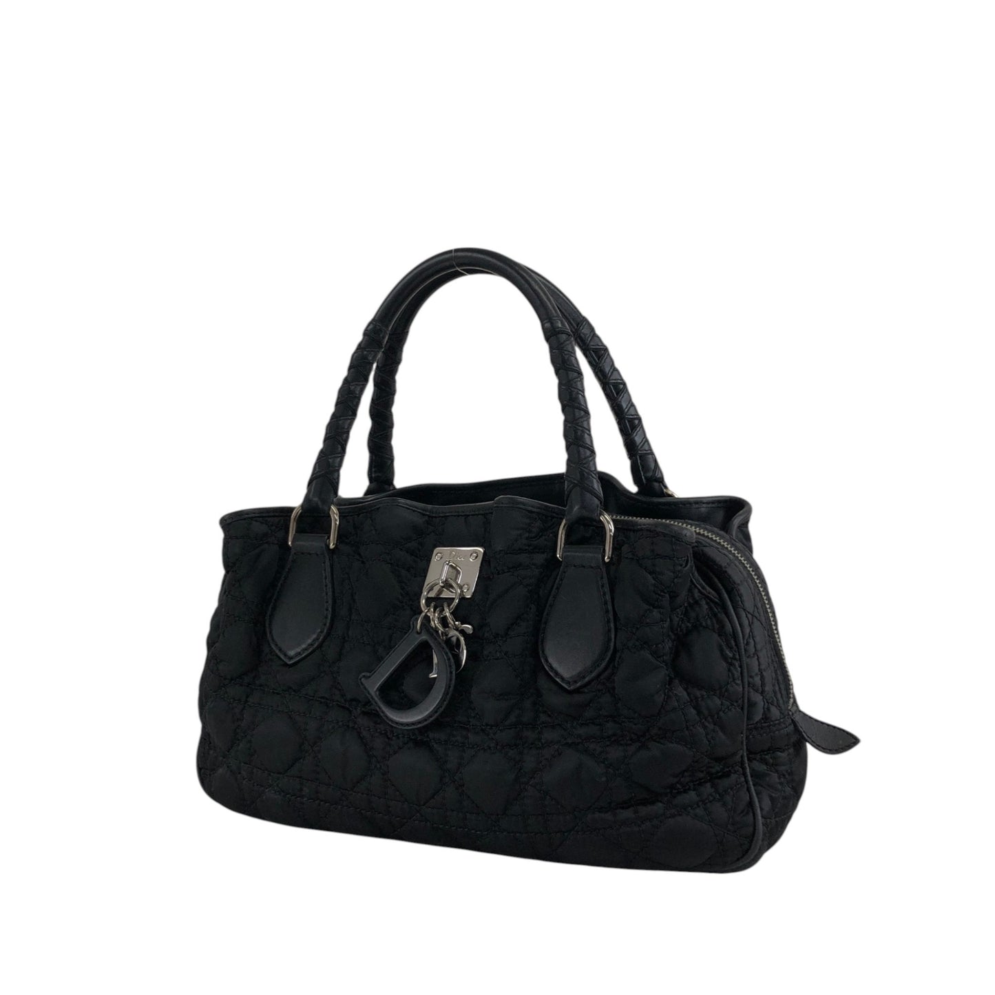 Christian Dior Charm Handbag Black Vintage ks7pis