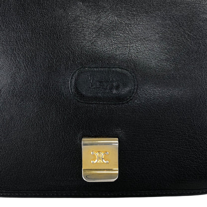 CELINE Horse Carriage Shoulder bag Black Vintage b7miwj