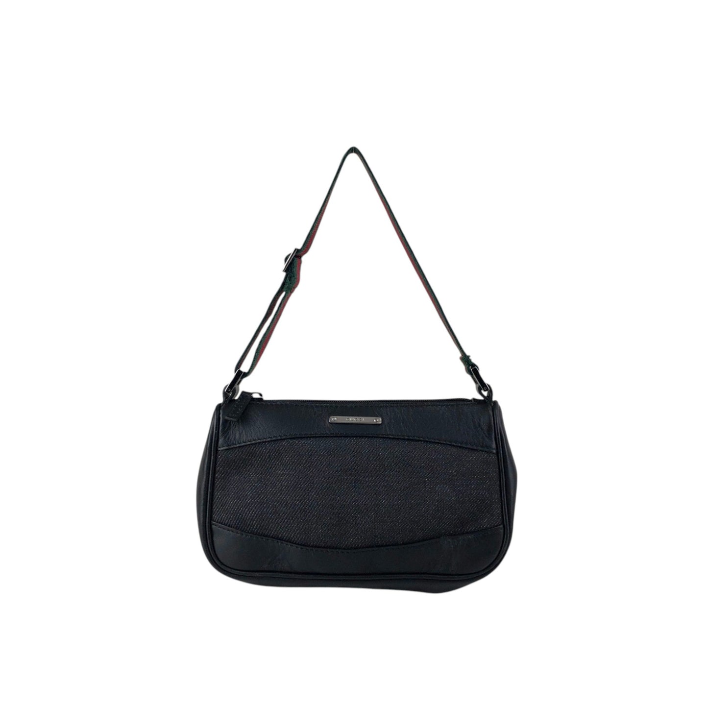 GUCCI Sherry Line Handbag Black Vintage zbzjgu