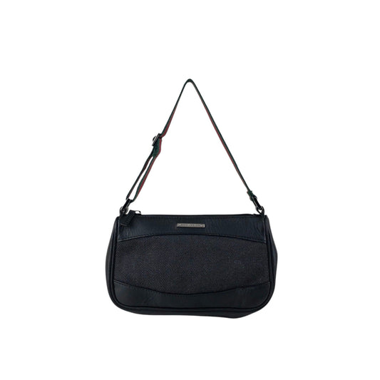 GUCCI Sherry Line Handbag Black Vintage zbzjgu