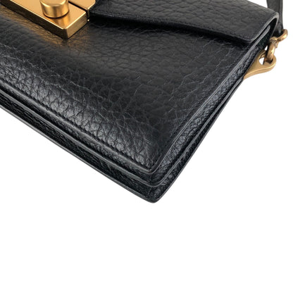 PRADA Lock Shoulder bag Black Vintage pjtker