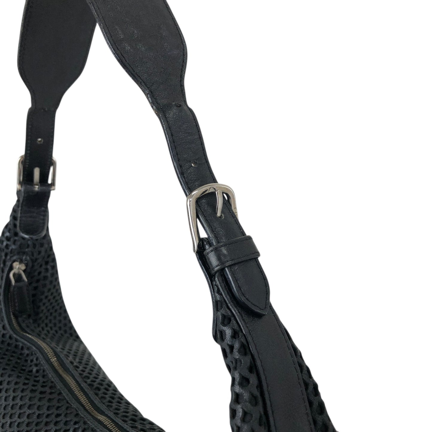 Christian Dior CD Logo Shoulder bag Hobobag Black Vintage psjdu3