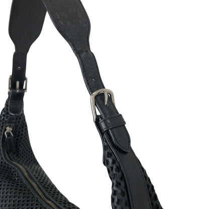 Christian Dior CD Logo Shoulder bag Hobobag Black Vintage psjdu3