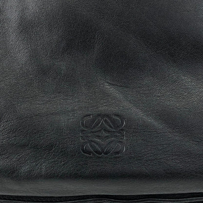 LOEWE Anagram Drawstring Shoulder bag Black Vintage zbxjy7