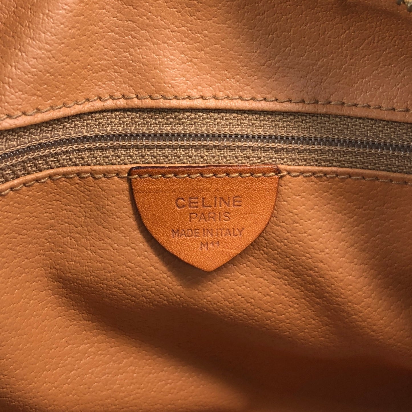 CELINE Macadam Blason Two-way Small Boston bag Shoulder bag Brown Vintage 2kpnhi