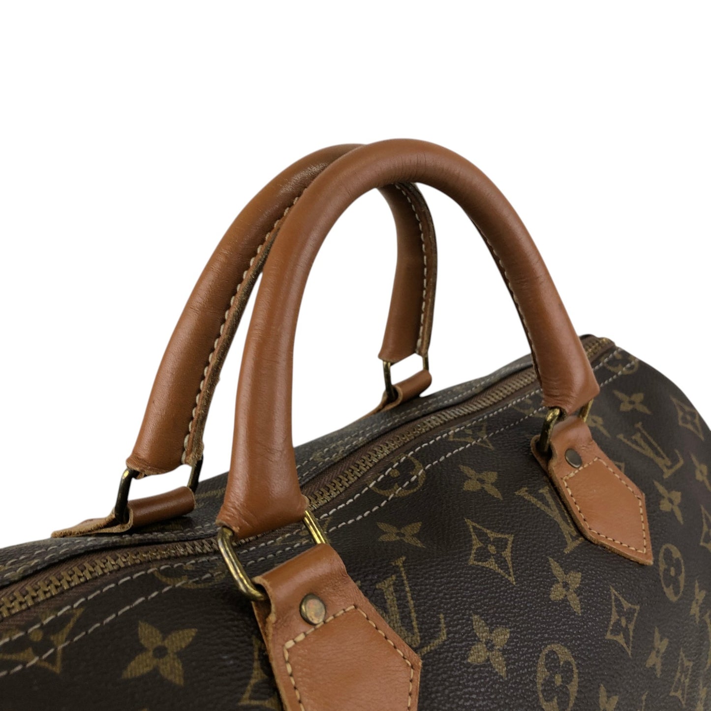 LOUIS VUITTON Monogram Speedy35 Handbag Boston bag Brown Vintage M41526 y3e6fb